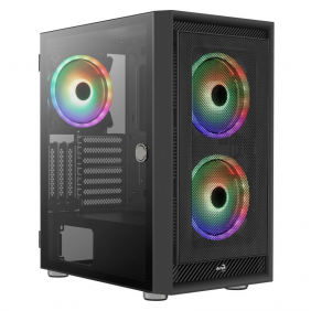 Aerocool graphite argb cristall temperat usb 3.0 negre