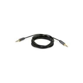 Equip cable àudio mini jack 3.5mm mascle/mascle metàl·lic 2.5m negre