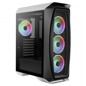 Aerocool aero one duo argb cristall temperat usb 3.0 blanca