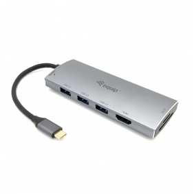 Equip 7en1 hub usb-c a usb 3.0/ hdmi/ usb-c pd/ sd