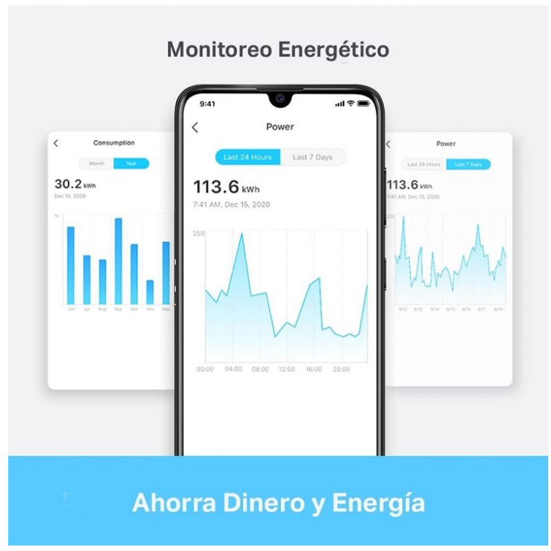 TP-Link Tapo P110 Mini Smart Enchufe Inteligente WiFi con Monitor