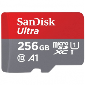 Sandisk ultra microsdxc 256gb uhs-i a1clase 10 + adaptador sd