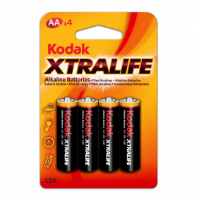Kodak xtralife pack 4 piles alcalines aa lr06