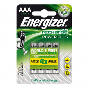 Energizer power plus pilas recargables 700mah aaa hr03 4 unidades