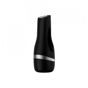 Satisfyer men classic negre/platejat