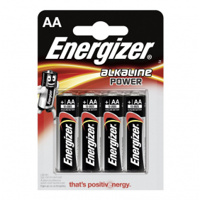 Energizer alkaline power pilas aa lr6 4 unidades