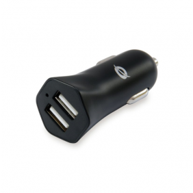 Conceptronic cargador de coche 2xusb negro