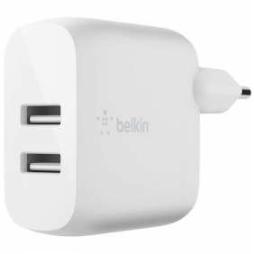 Belkin boost charge carregador de paret doble usb-a de 24 w blanc