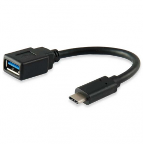 Equip cable usb tipo c macho a usb tipo a hembra 15cm 