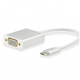 Equip cable usb tipus c mascle a vga femella 15cm