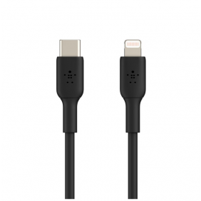 Belkin boost charge cable usb-c a lightning con certificación mfi 1m negro