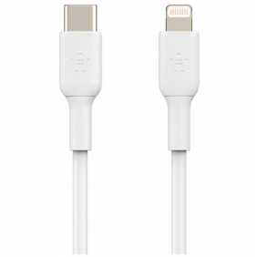 Belkin boost charge cable usb-c a lightning con certificación mfi 1m blanco
