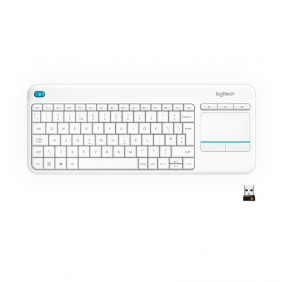 Logitech k400+ wireless touch keyboard blanc