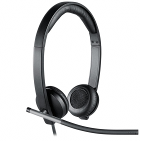 Logitech h650e auriculares con micrófono negro