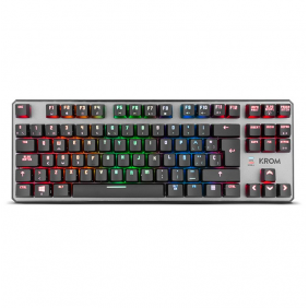 Krom kernel tkl teclado mecanico gaming rgb compacto