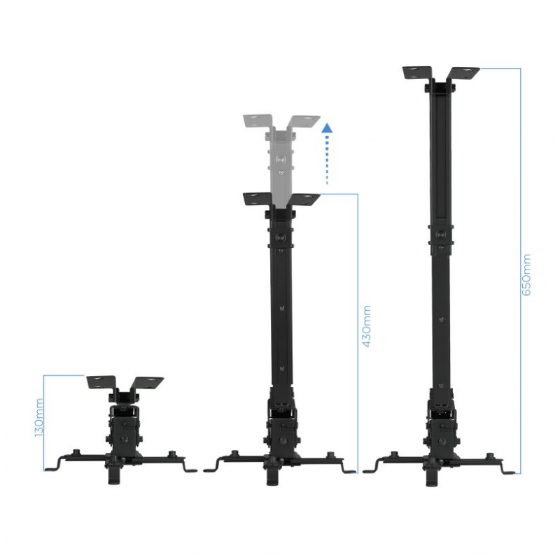 Equip Soporte de Proyector para Techo Ajustable 130-220MM hasta