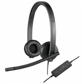 Logitech h570e auriculares con micrófono negros