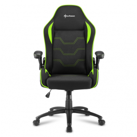Sharkoon elbrus 1 silla gaming negra/verde
