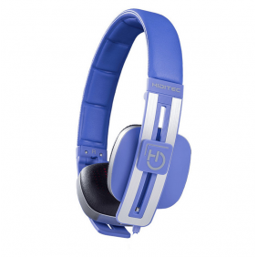 Hiditec wave auriculares con micrófono azul