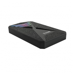 Tooq tqe-2550rgb caja externa gaming rgb 2.5" sata3 usb 3.0/3.1 gen1