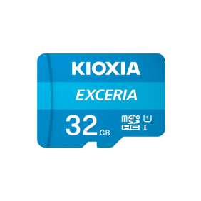 Kioxia exceria microsdhc 32gb uhs-i u1 classe 10 + adaptador sd