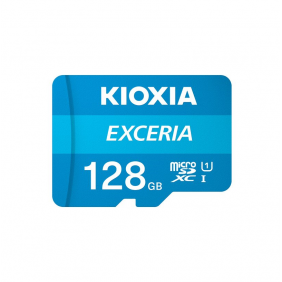 Kioxia exceria microsdxc 128gb uhs-i u1 clase 10 + adaptador sd