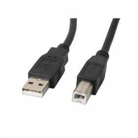 Lanberg cable usb-a 2.0 a usb-b con ferrita macho/macho 1.8m negro