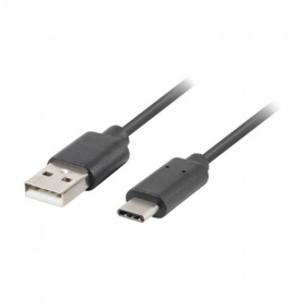 Lanberg cable usb c a usb a 20 50cm negre