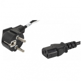 Lanberg cable de extensión cee 7/7 a iec 320 c13 macho/hembra 1.8m negro