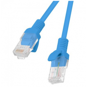 Lanberg cable de red rj45 utp cat.6 25cm azul