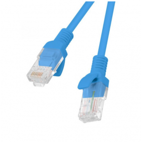 Lanberg cable de red rj45 utp cat.6 50cm azul