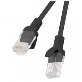 Lanberg cable de red rj45 utp cat.6 2m negro