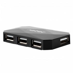 Natec locust hub 4 ports usb 2.0 negre