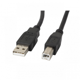 Lanberg cable usb-a 2.0 a usb-b macho/macho 3m negro