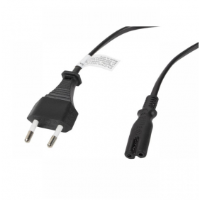 Lanberg cable de alimentación cee 7/16 a iec 320 c7 1.8m negro