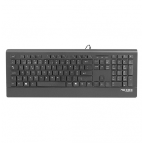 Natec barracuda slim teclado negro layout pt