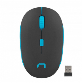 Natec martin ratolí sense fil 1600dpi negre/blau