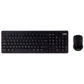 Nilox combo teclado + ratón inalámbricos negro