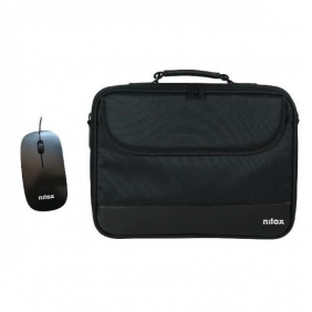 Nilox kit maletí per a portàtil fins a 15.6" negre + ratolí Òptic usb negre