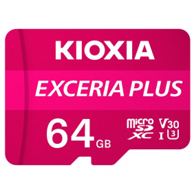 Kioxia exceria plus microsdxc 64gb uhs-i u3 v30 a1 clase 10
