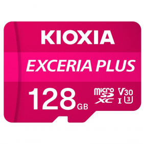 Kioxia exceria plus microsdxc 128gb uhs-i u3 v30 a1 clase 10