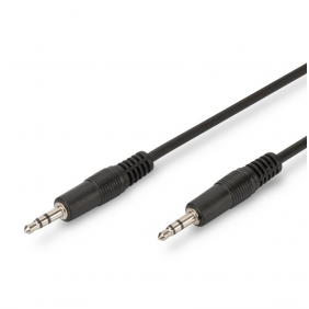 Digitus cable de audio macho/macho jack 3.5mm 2.5m negro