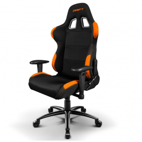 Drift dr100 cadira gaming negra/taronja