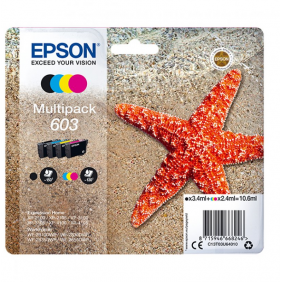 Cartuchos tinta original epson 603 multipack negro/cian/amarillo/magenta