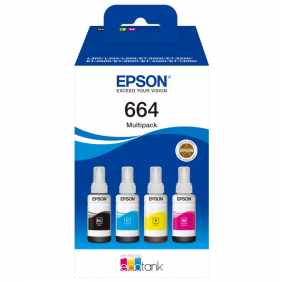 Epson 664 botella de tinta negro/cian/amarillo/magenta