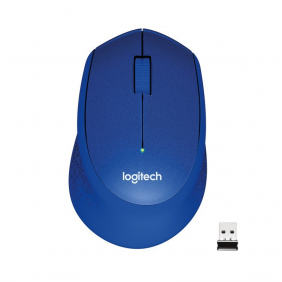 Logitech m330 silent plus ratón inalámbrico azul 1000dpi