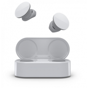 Microsoft surface earbuds auriculares bluetooth gris claro