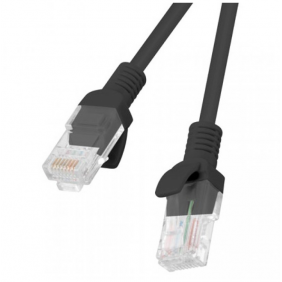 Lanberg cable de red rj45 utp cat.6 3m negro