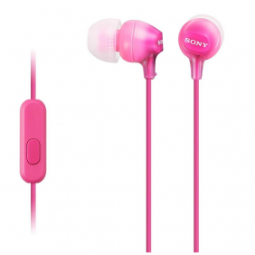 Sony mdr-ex15ap auriculares con micrófono rosa
