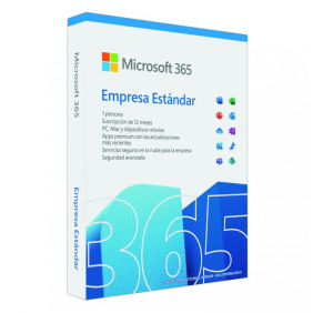 Microsoft 365 empresa estándar 12 meses 5 dispositivos 1 usuario